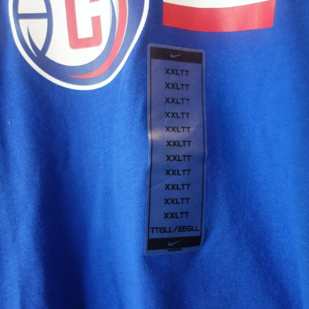 Nike NBA T- Shirt Men's XXL Tall G League Clippers Blue Short Sleeve Dri-FIT NEW - Picture 3 of 9